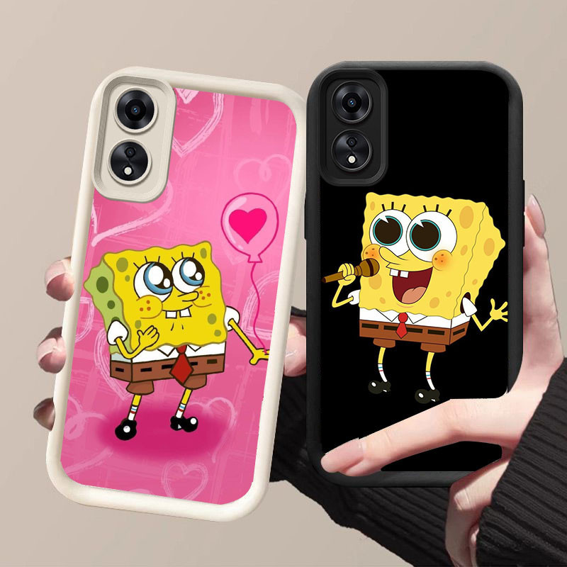 YZ-179 SpongeBob ปลอกกันกระแทกสําหรับ OPPO A38 A58 A78 A98 A17K A60 A18 A17 F23 5G 4G