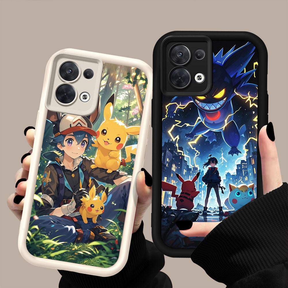 YZ-153 Pokemon และ Ash ปลอกกันกระแทกสําหรับ OPPO Reno ค้นหา 7 X5 8 F21S F21 K9X Pro Lite 5G