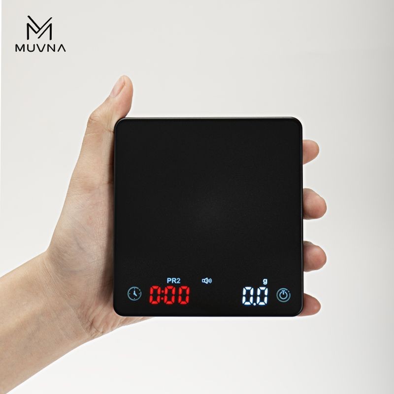 MUVNA MUVNA Coffee Electronic Scale Mosaic MINI Hand-Brewed Coffee สมาร์ทที่แม่นยํา Timing Scale Cof