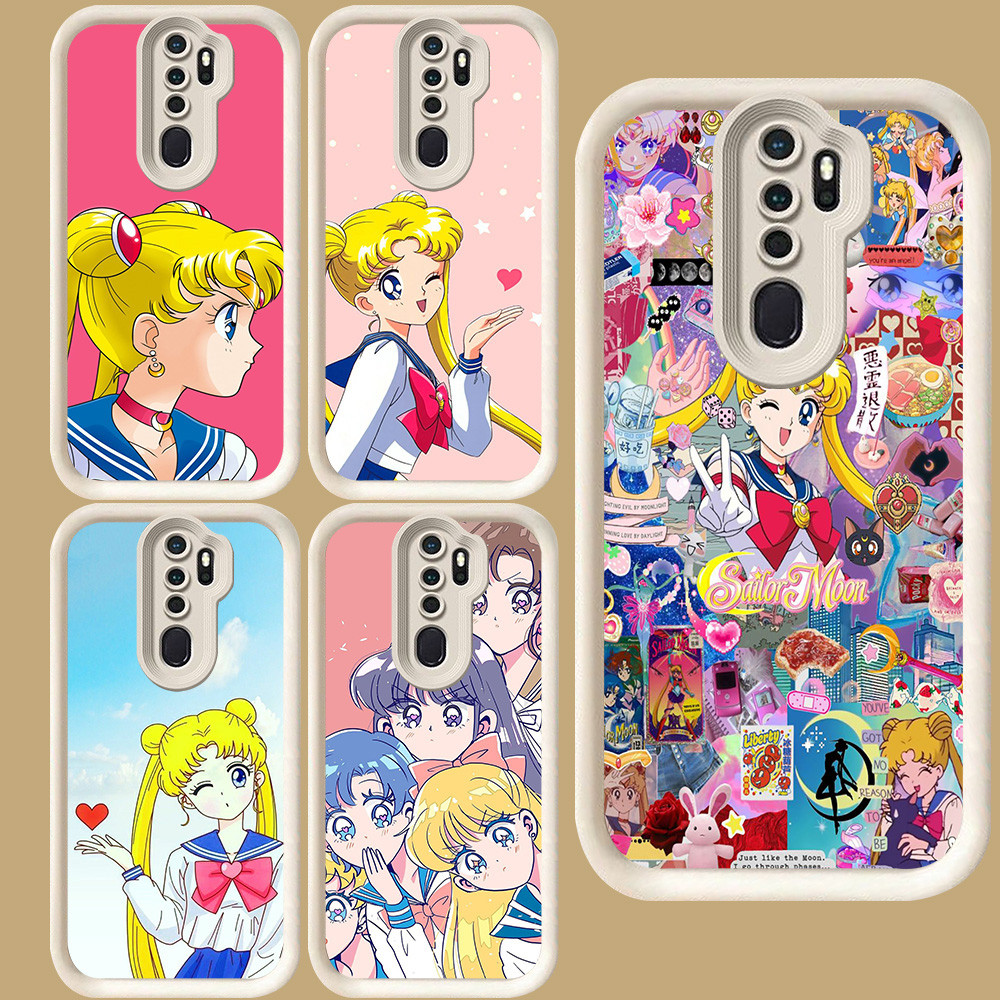 R86 ปลอกเซเลอร์มูนสําหรับ OPPO F11 A83 A37 2F A39 Reno 2Z A9 A5 2020 Pro สีขาว