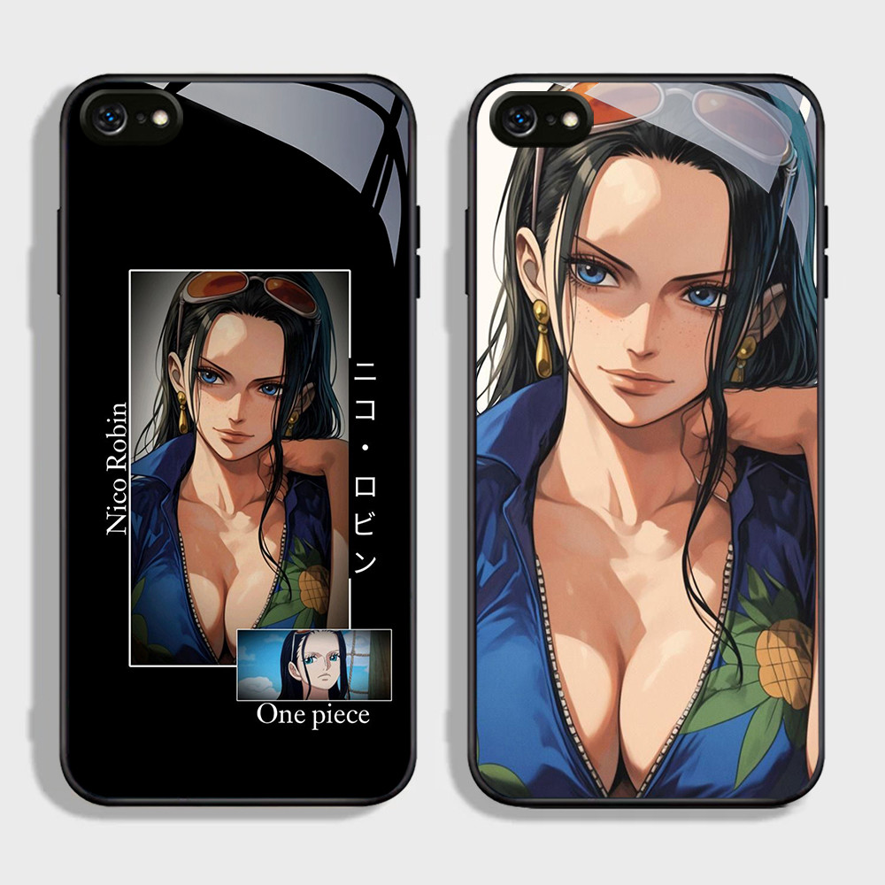 YA-29 Nico Robin HD Softcase Glossy Glass สําหรับ iPhone 6 6S 7 8 Plus SE X XS XR Max