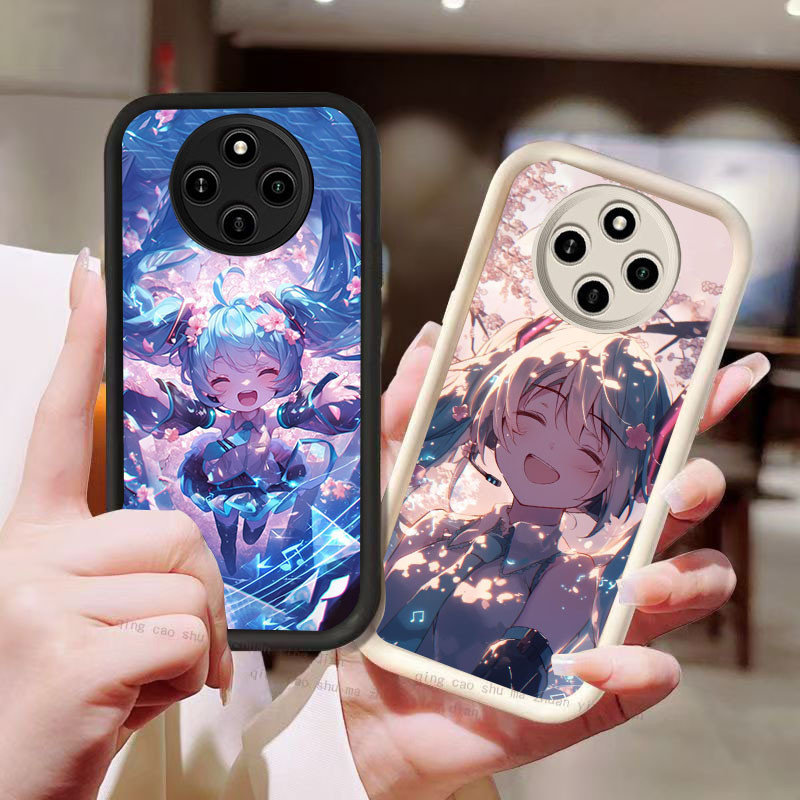 YZ-101 รุ่น Q ของ Hatsune Miku สวยมากสําหรับ Xiaomi Redmi Poco C75 A3 C61 14C A3X X3 Pro