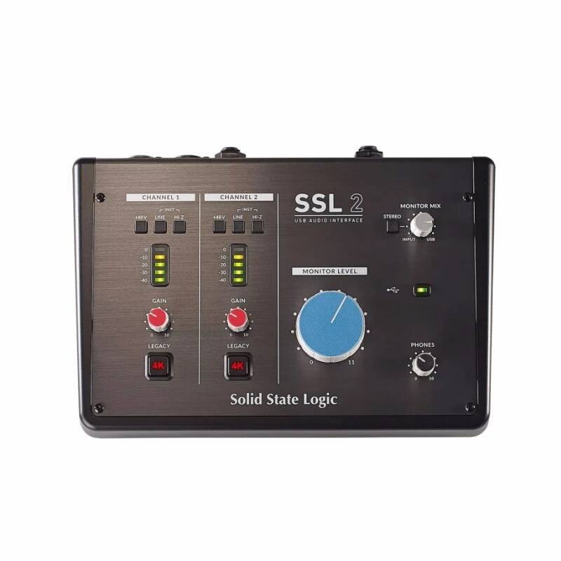 Solid State Logic SSL2 2-In / 2-Out USB-C Audio Interface professional high-C เกรดหูฟังเอาต์พุตสําหร