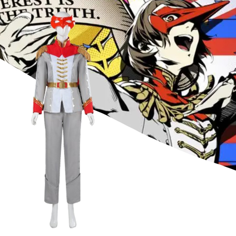 ชุดคอสเพลย์ Akechi 5 Persona Goro สำหรับงานฮาโลวีนและเหตุการณ์