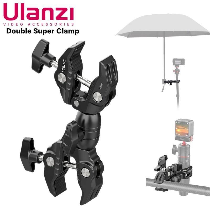 Ulanzi R096 Dual Head Super Clamp Articulating Magic Arm พร้อม Super Clamp Crab Plier คลิปอุปกรณ์ถ่า