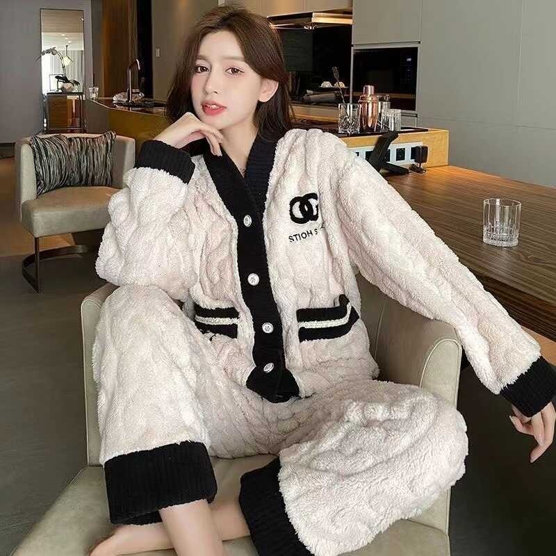 Didikaชุดใส่ในบ้านสำหรับผู้หญิงชุดนอนสไตล์น้ำหอมขนา