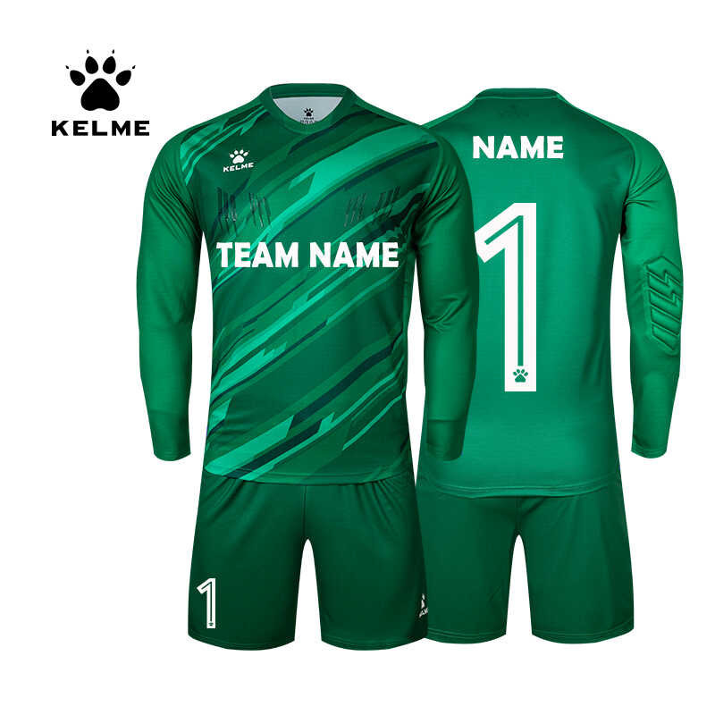 KELME เสื้อฟุตบอลชาย เสื้อผู้รักษาประตู เสื้อฟุตบอลเด็กแขนยาว กา