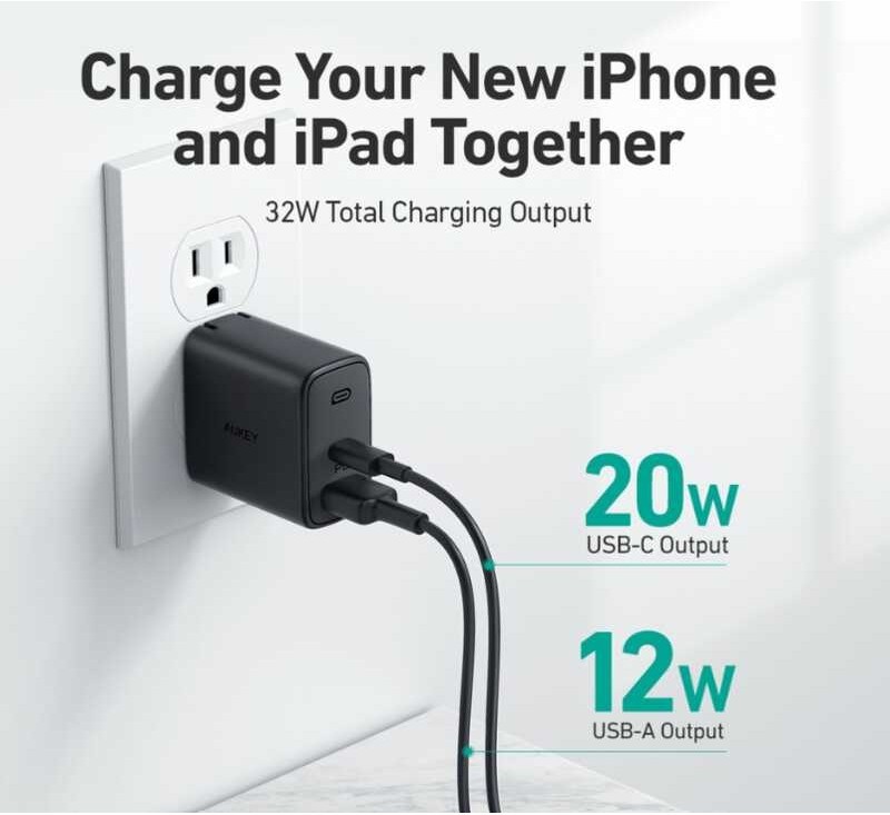 ของเเท้ AUKEY Swift Series 20W 30W Adapter อะแดปเตอร์ ชาร์จเร็ว 30 วัต