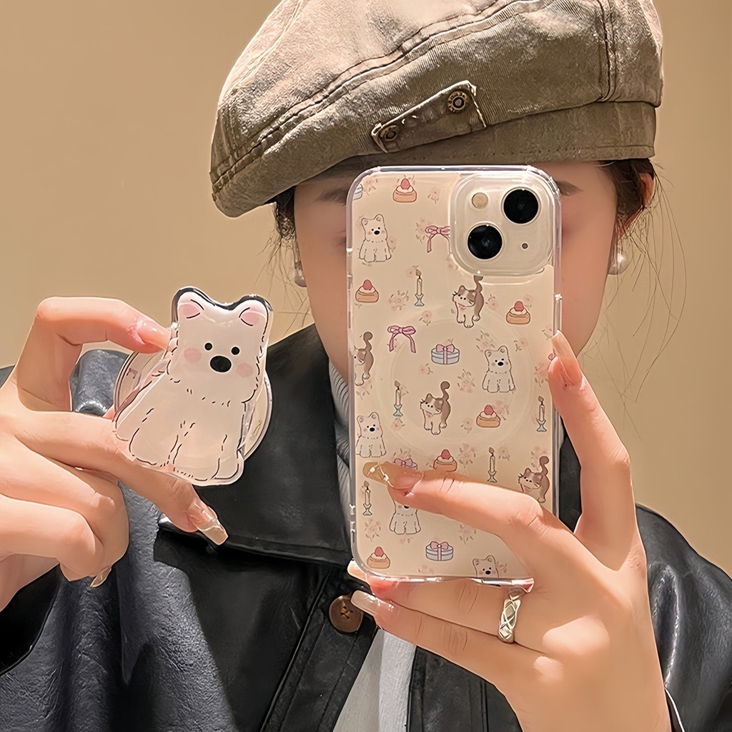 CX201 For iPhone 17 16 15 14 13 12 11 Pro Max Mini XS Max XR X 7 8 Plus SE2 SE3 With magnetic stand 