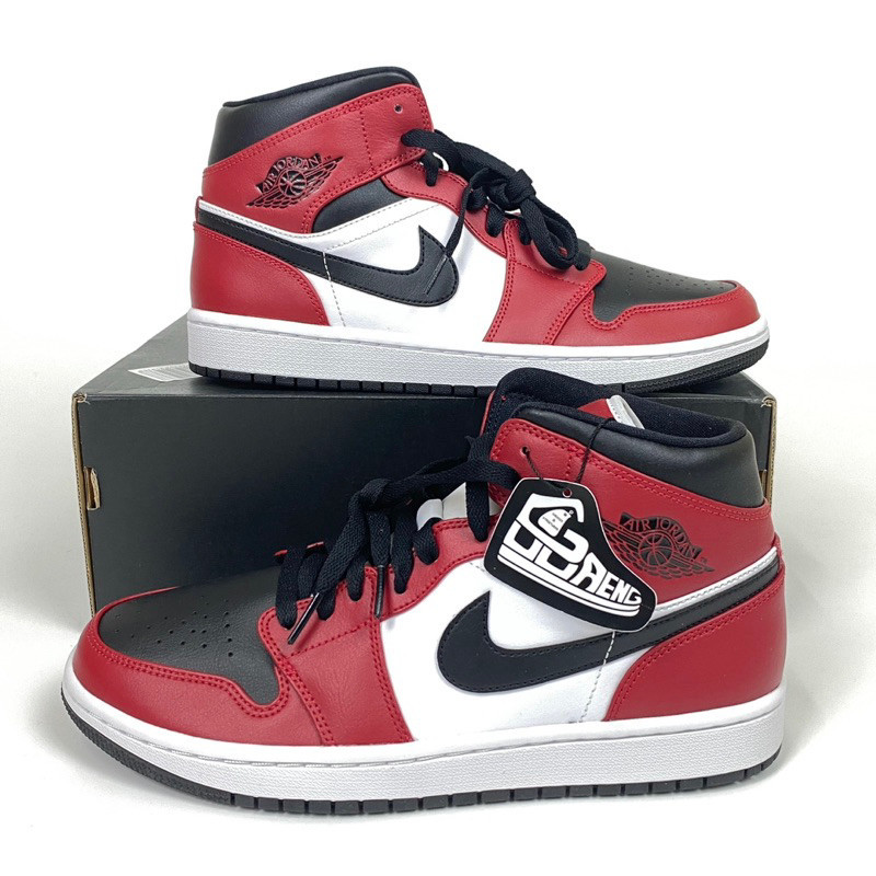♞,♘,♙Jordan 1 Mid Chicago Black Toe พร้อมส่ง แท้ 100%