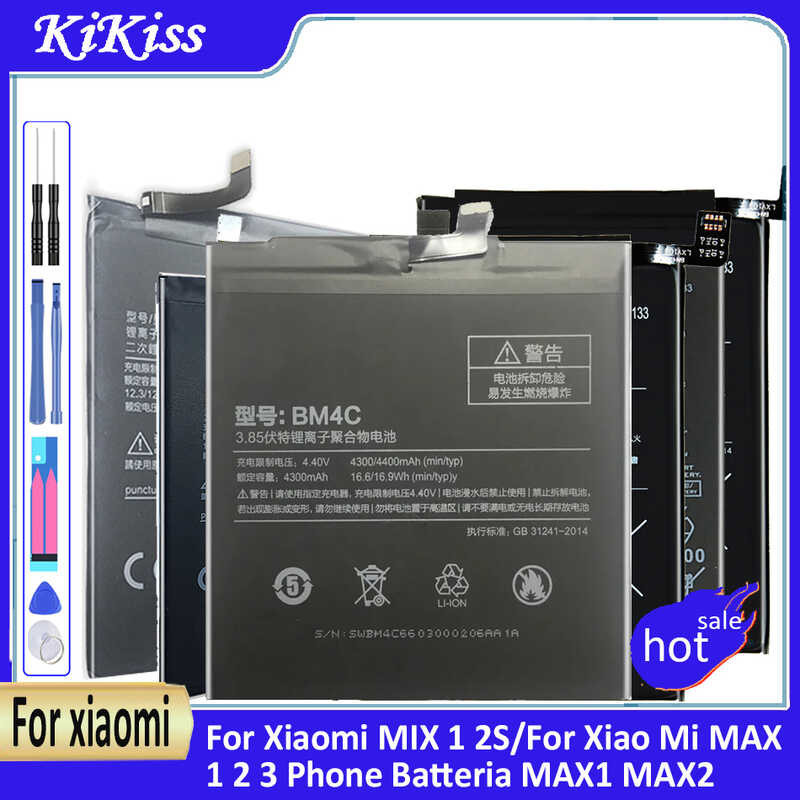 BM4C BM3B BM49 BM50 BM51 แบตเตอรี่สำหรับ MIX 2S / Xiaomi MAX 1 2 3 แบตเตอรี่ MAX1 MAX2 MAX3
