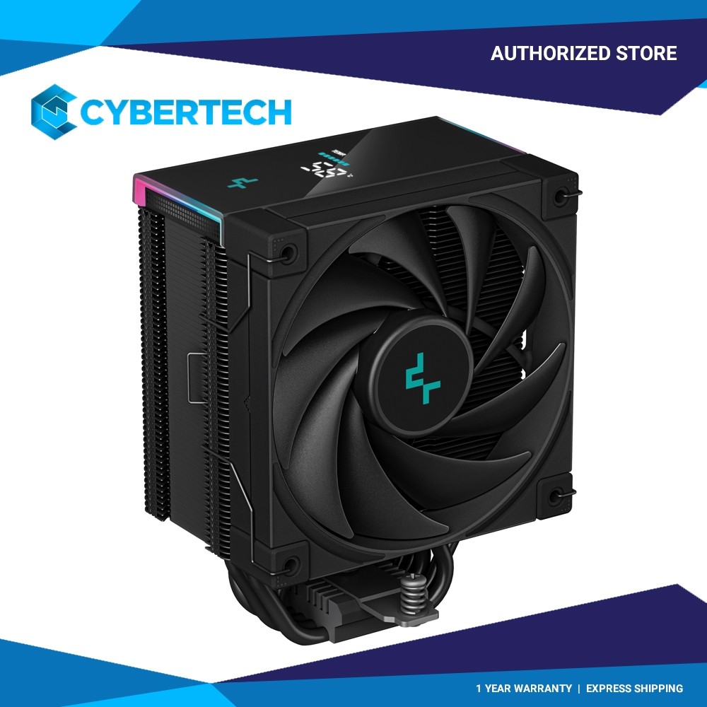 Deepcool AK500S Digital Air Cooler Single Tower Real-Time CPU Status Screen 5 Offset Copper Heat