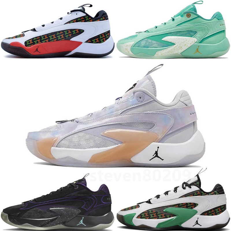 Nike JORDAN LUKA 2 PF Low-Top Men 's Tennis Cushioning Anti-slip สวมใส ่ รองเท ้ าบาสเก ็ ตบอล 606