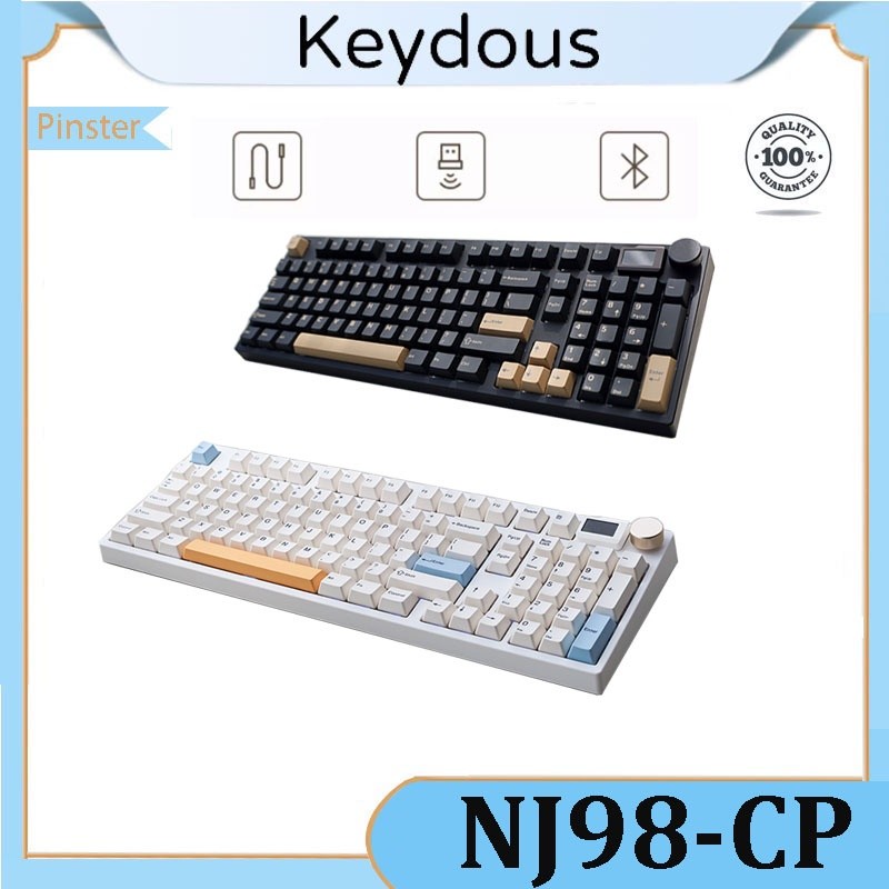 Keydous NJ98-CP three-mode magnetic switch Mechanical keyboard Adjustable key path Bluetooth 2.4g w