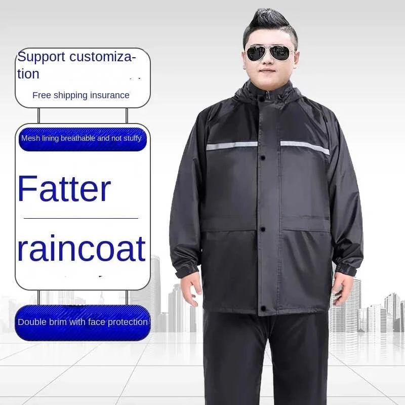 ชุด 2F0 Celana Hujan เสื้อกันฝนขนาดใหญ่พิเศษชุดผู้ใหญ่สะ thumbnail 3