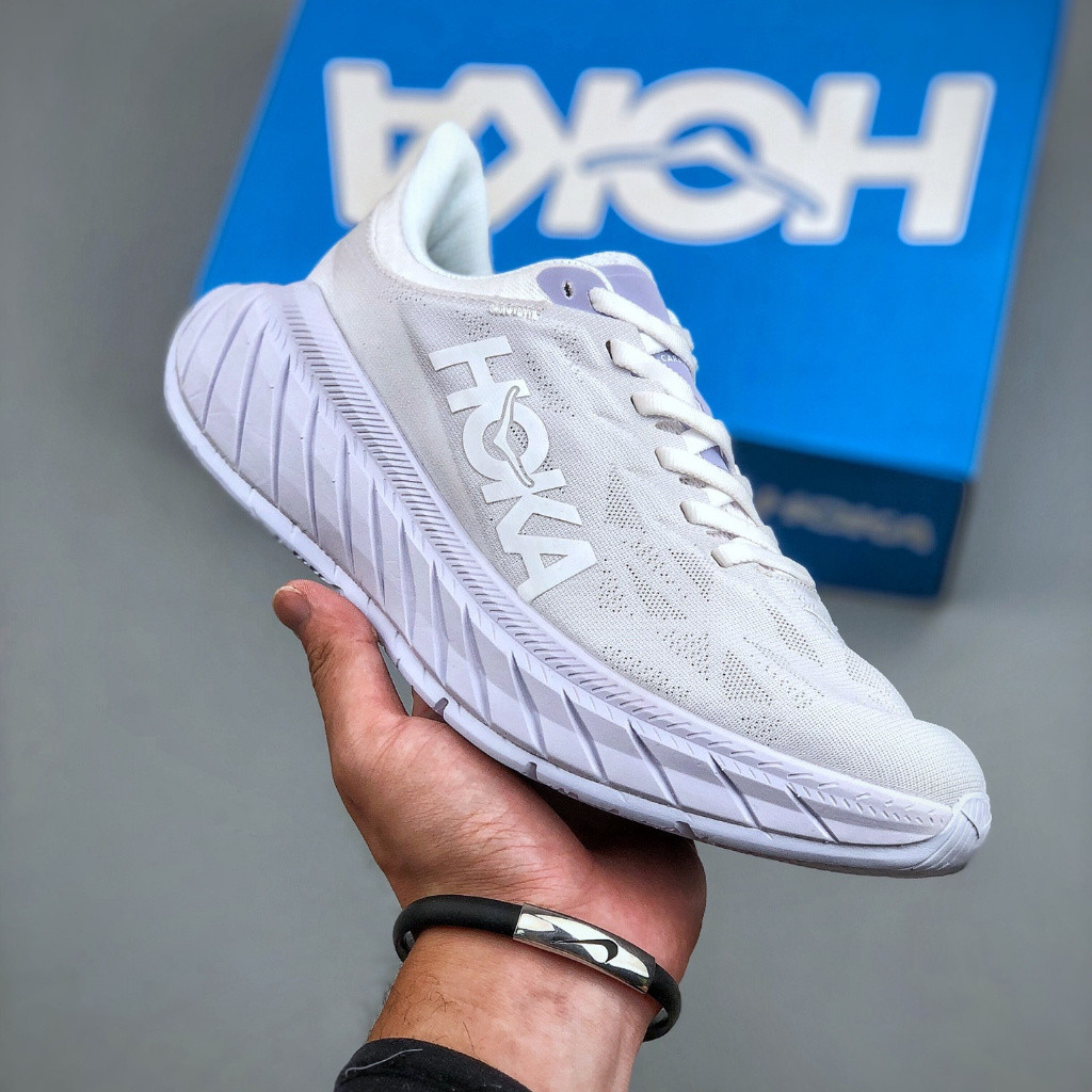 Hoka ONE ONE CARBON X2 รองเท้าวิ่งกันกระแทกมืออาชีพสําหรับผู้ชายและผู้หญิงน้ําหนักเบาระบายอากาศกีฬาส