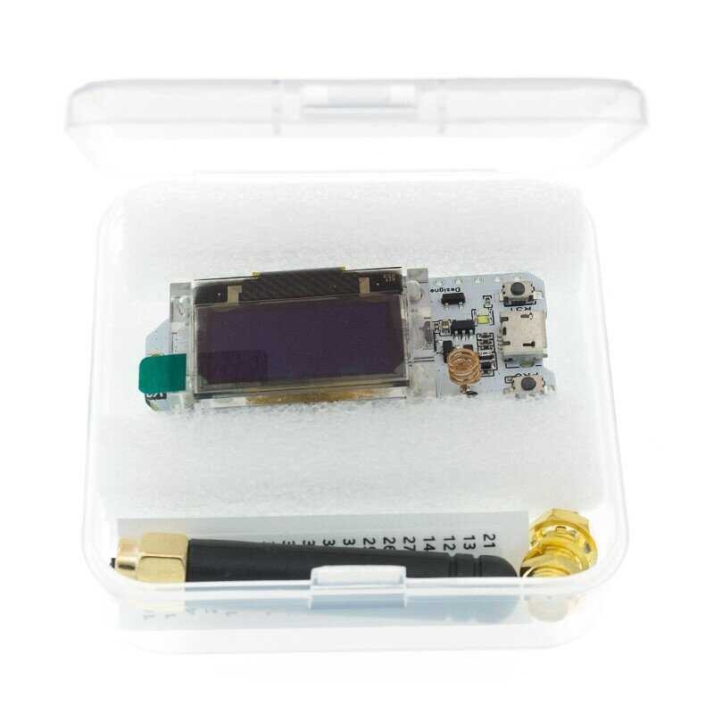 ❤ Sx1276 Sx1278 Esp32 Lora 868Mhz915mhz 433Mhz 0.96 นิ้วจอแสดงผล OLED สีฟ้าบ