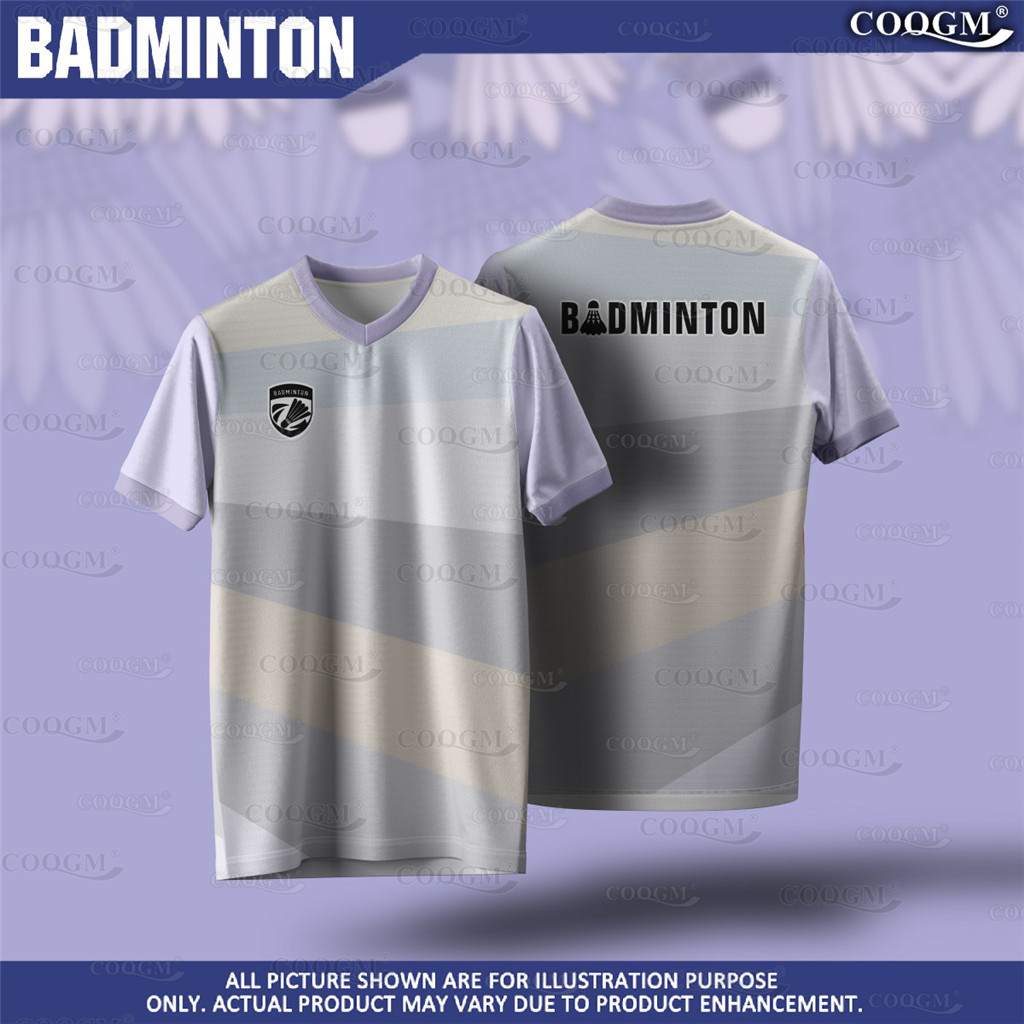 ฟรีชื่อที่กําหนดเอง2025 baju jersey ชื่อที่กําหนดเองแบดมินตัน bola lelaki ออกแบบใหม่เสื้อแบดมินตัน B