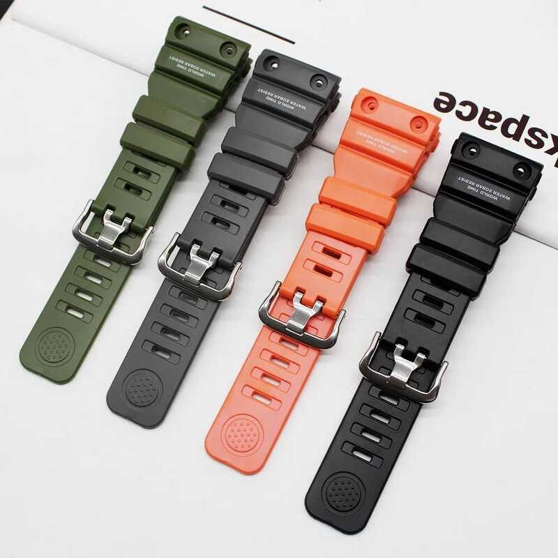 สายนาฬิกาสําหรับ Gn1000 Gn-1000 เรซินนุ่ม Watchband Pin Buckle สายรัดข้อมือสายกันน้ํา