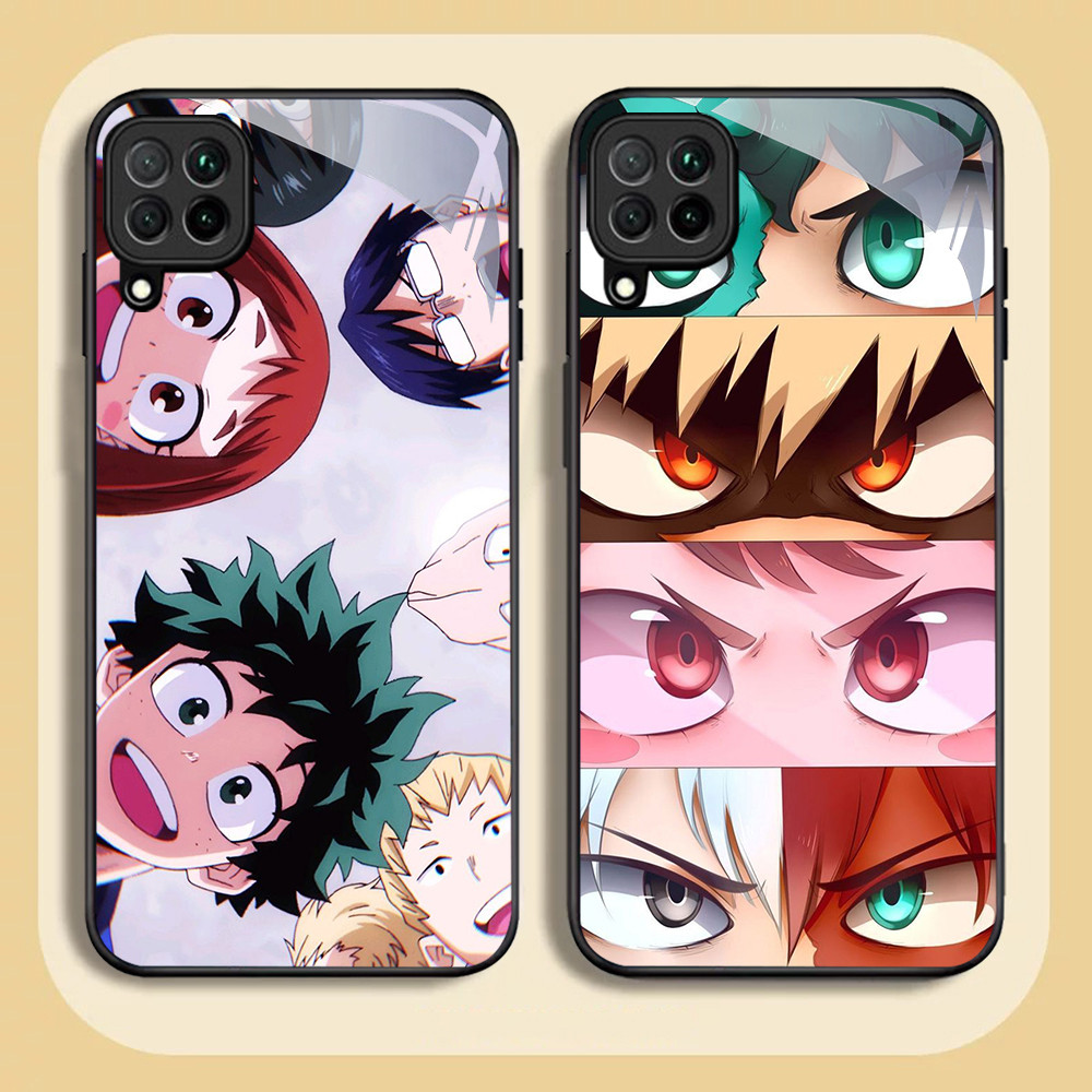 NC-61 My Hero Academia Kaca Glass Case สําหรับ Samsung A12 M32 M12 A22 5G
