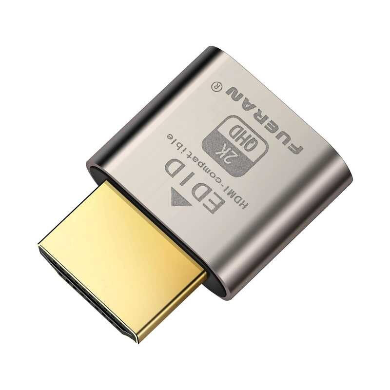 HDMI ปลั๊ก Dummy แบบไม่มีหัว แสดงผลเสมือน HDMI-Compatible (พอดีกับ Headless-1920x1080 รุ่นใหม่@60Hz)
