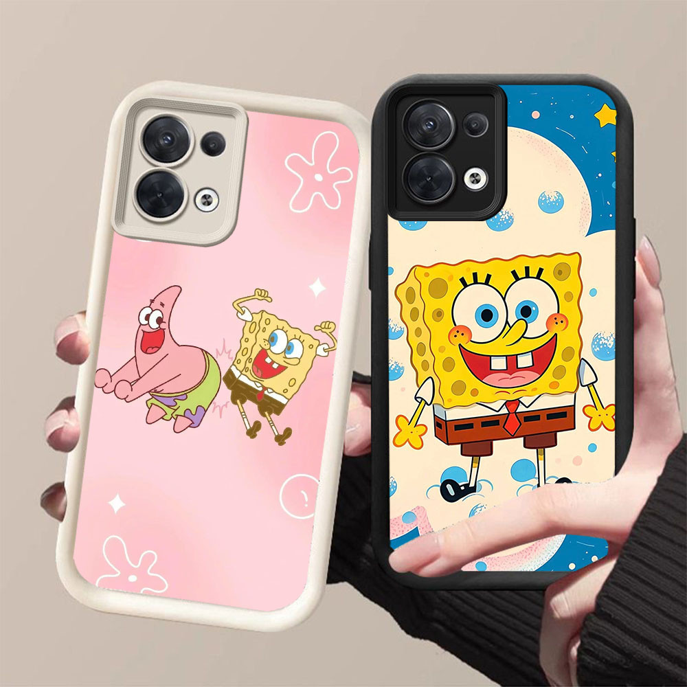 YZ-108 SpongeBob SquarePants สวยมากๆสําหรับ OPPO Reno 8 F21 7 7Z 8Z F21S Pro Lite 5G