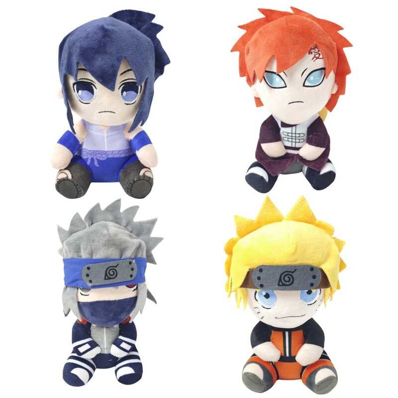 Seated Naruto Merchanded Plush Toy Naruto Kakashi Sasuke Gaara Doll
