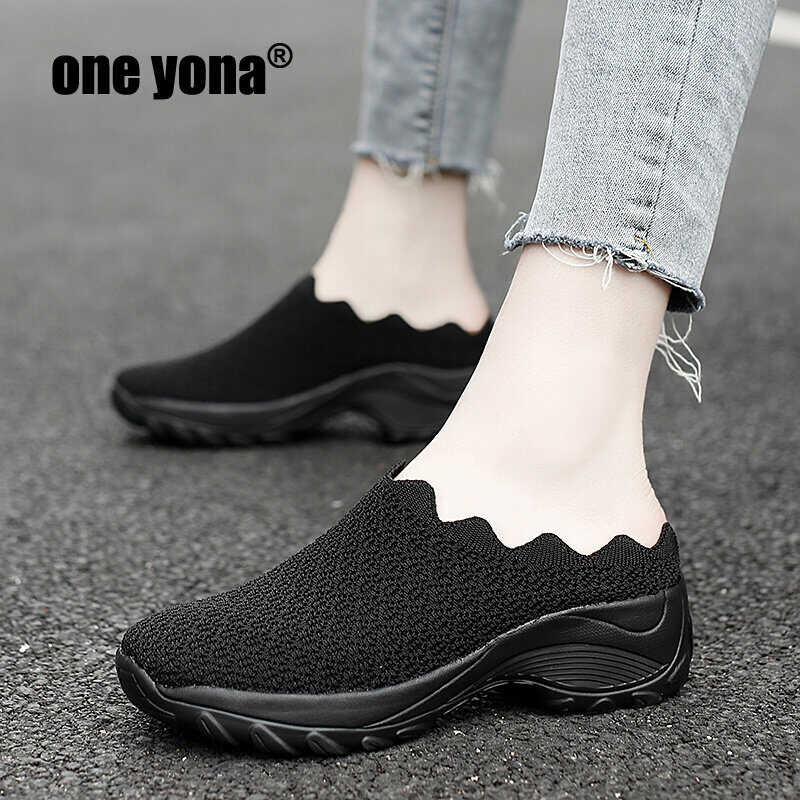 ❤ One Yona Women Running Walking Shoes Hot Autumn New Mesh Breathable Knit Ladies Mix Colors S