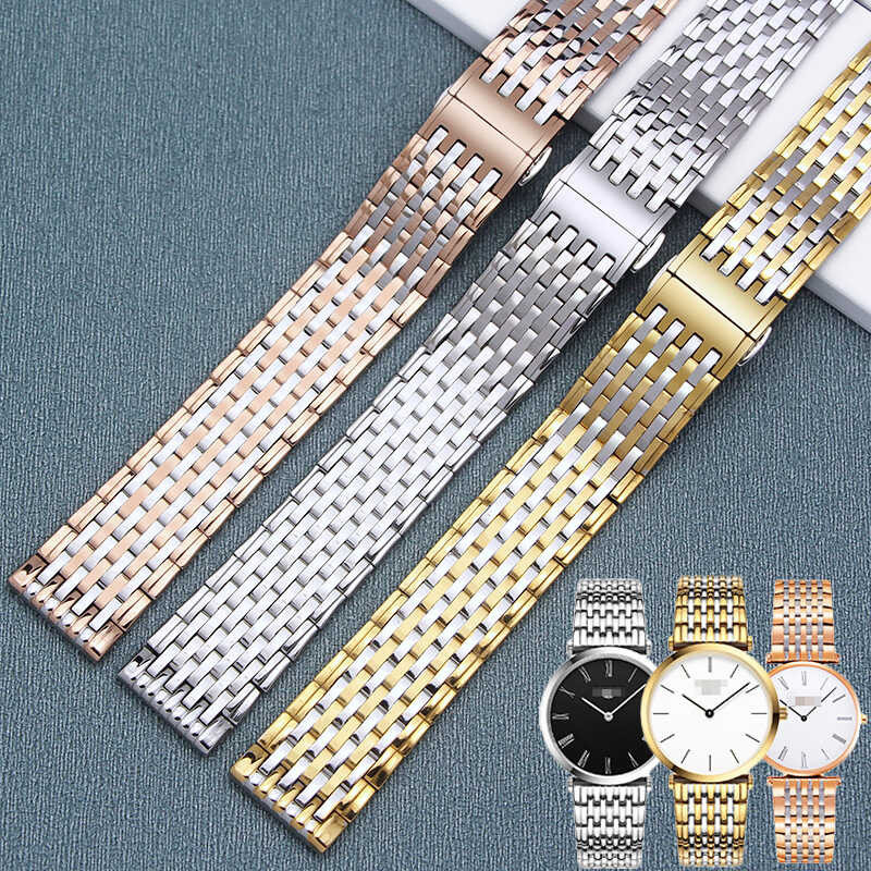 *** สายนาฬิกา Longines รุ่นสายเหล็กสำหรับผู้ชายและผู้หญิงส