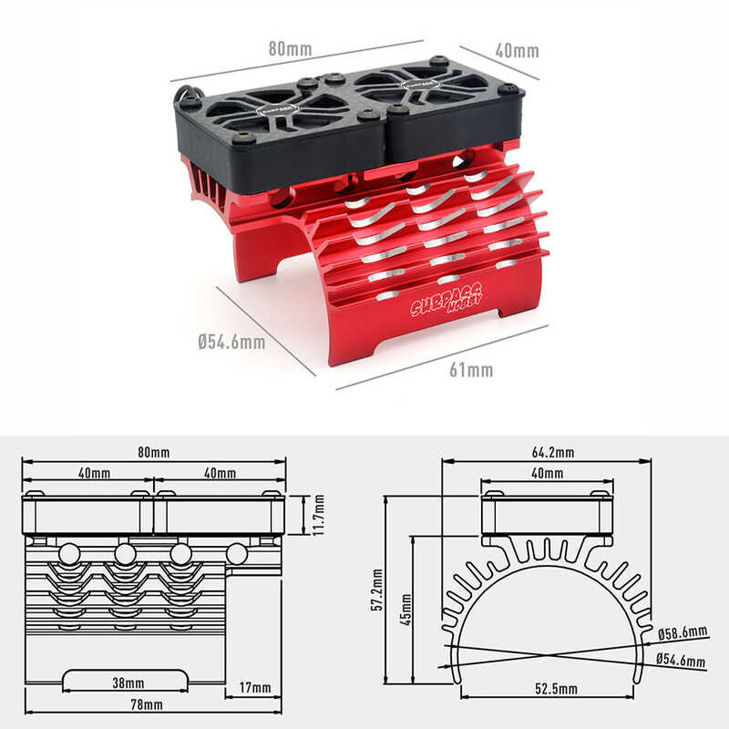 ➧ Surpass Rocket Metal Engine พัดลมระบายความร้อน 50 มม. หม้อน้ำพั