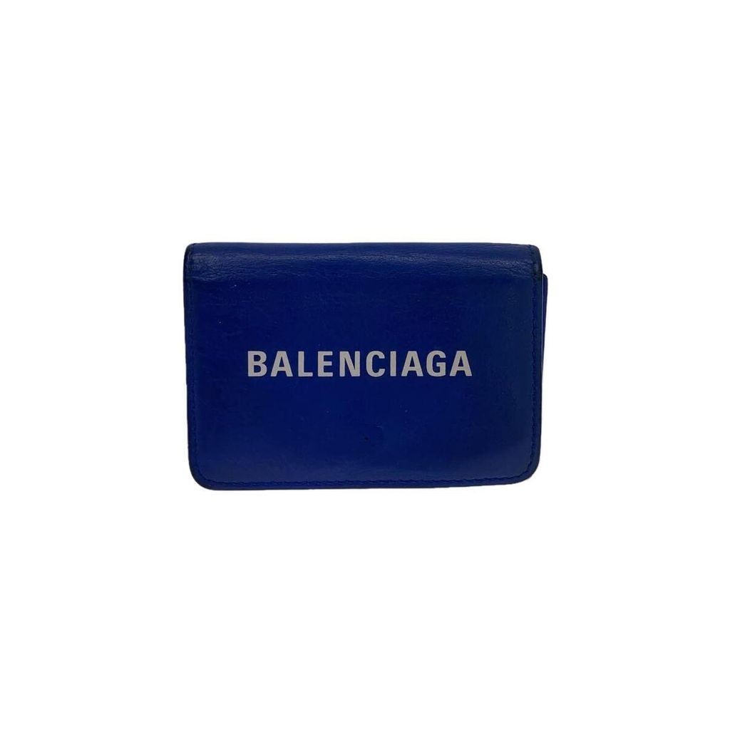 กระเป๋าสตางค์ Balenciaga Bi-fold 551921 หนังบลู ส่งตรงจากญี่ปุ่น มือสอง
