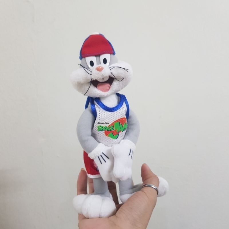 ตุ๊กตาบัคบันนี่ ลูนี่ตูน Vintage Space Jam Bugs Bunny Plush McDonalds Toys 1996