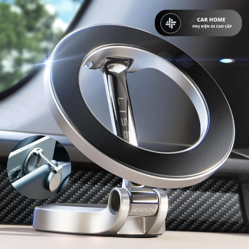 ราคา Magsafe] ที่วางโทรศัพท์ในรถยนต์ของแท้ LISEN Magnetic, รองรับ Magsafe, วัสดุโลหะผสมคุณภาพสูง