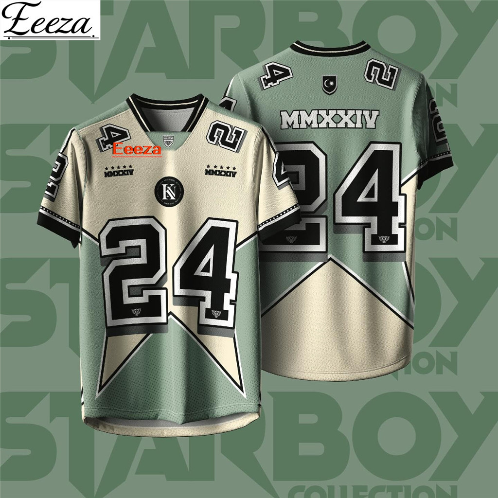 2024 NFL Edition Jersey Baju Tshirt Lelaki Lengan Pendek Retro Collar Full Sublimation Microfiber Jersi Viral Tiktok Unisex Teamwear Oodd