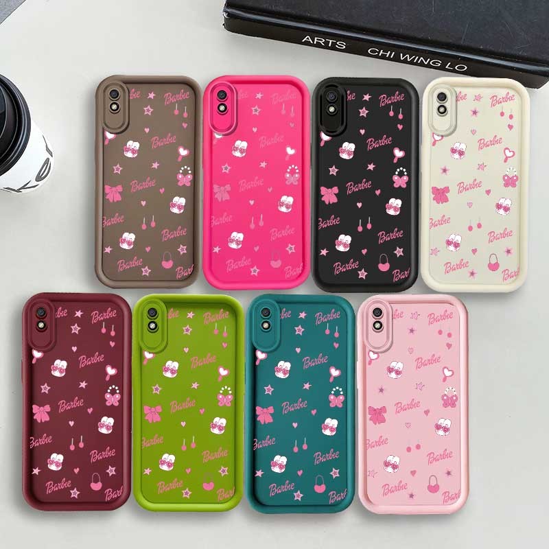 สําหรับ Xiaomi Redmi 9a 9i 9C 9t 10a A1 A2 / Redmi หมายเหตุ 9s / 9 Pro Max / Xiaomi Poco X3 NFC X3 Pro เคสโทรศัพท์น่ารักตุ๊กตาบาร์บี้กระต่ายโบว์ซิลิโคนอ่อนนุ่มกันกระแทกเกราะป้องกัน