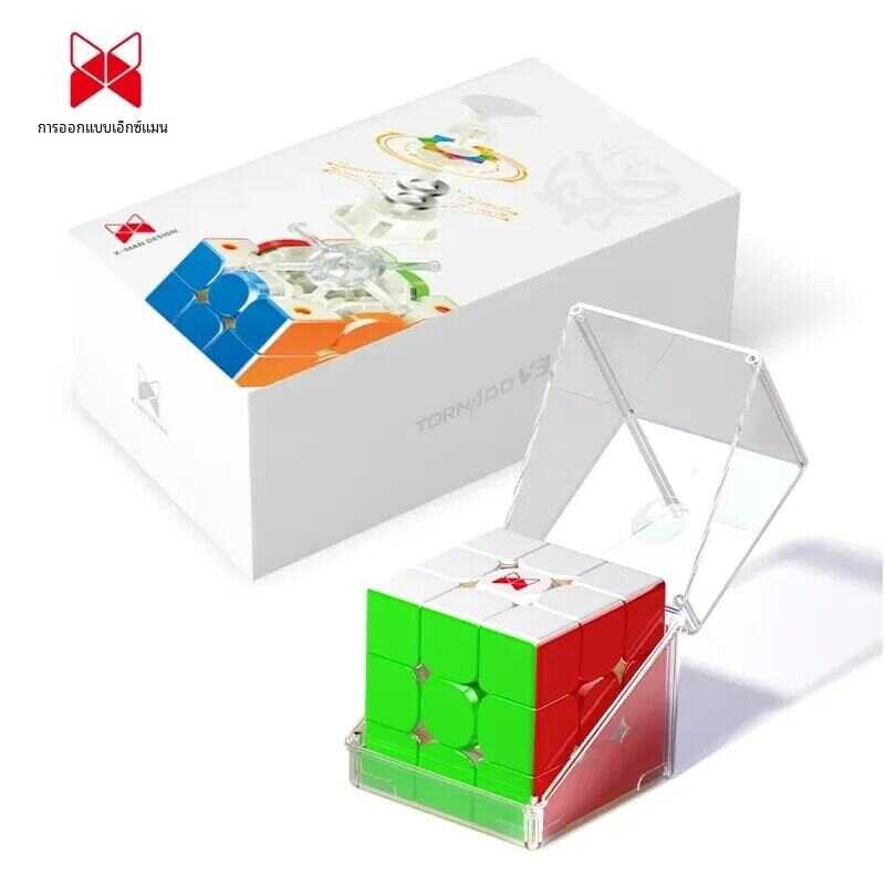 X-Man Qiyi Tornado V3 M Pioneer ลูกบาศก์มหัศจรรย์แม่เหล็กยูวีไม่ม