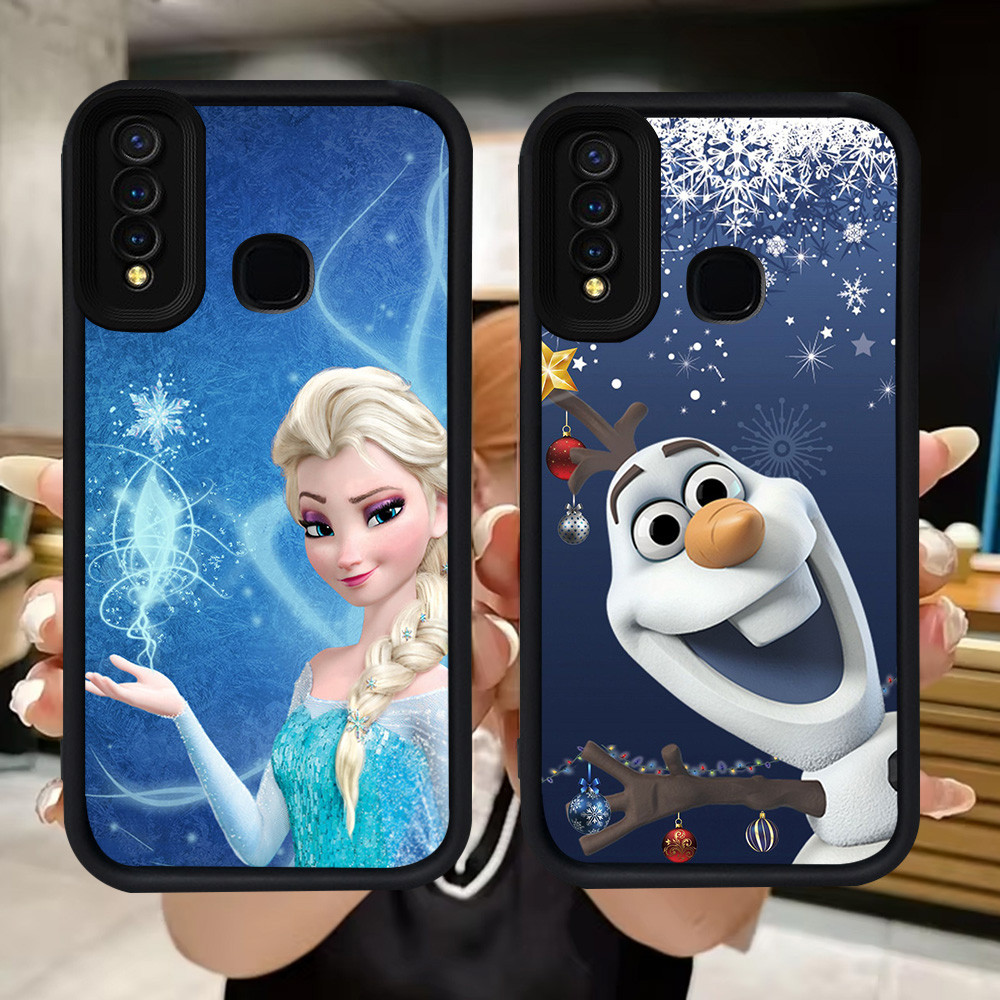 Q101 Frozen soft Casing สําหรับ VIVO Y30 Y50 Y19 V9 Y95 Y93 Y12 Y91 Y30i Y15 Y17 Z1 Pro Y91C