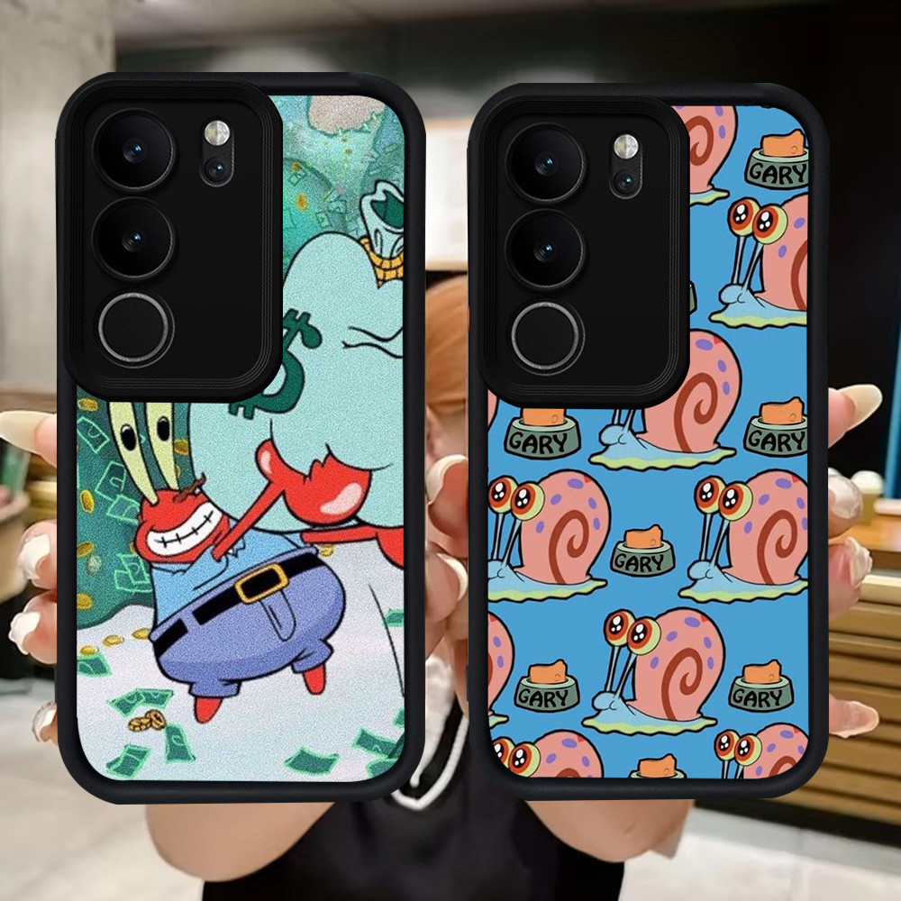 Q67 Sponebob soft Casing สําหรับ VIVO V40 Lite Y100 V29 V27E Y19S Y200e Y81 Y29 Y300 V27 V29E Y81s P