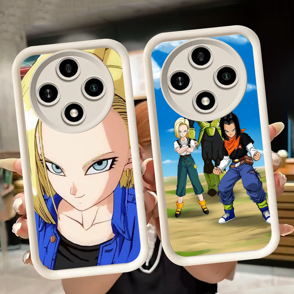 ปลอกอ่อนสําหรับ Xiaomi Redmi 14C POCO C61 C75 A3 A3X X3 NFC X7 Pro 5G สีขาว Q71 Dragon Ball