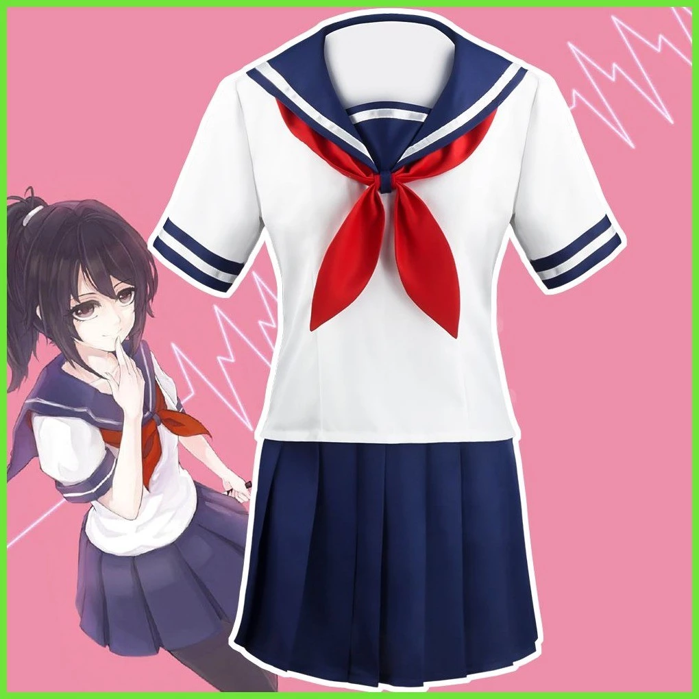 ชุดนักเรียนคอสเพลย์ ซือหลิงไน่ เกมเครื่องจำลองที่ป่วยและละเอียดอ่อน แฟชั่น JK thumbnail 7