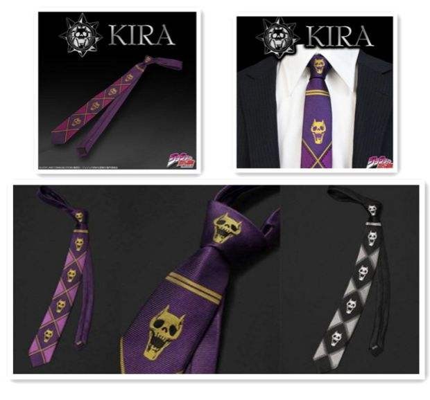 Kira Yoshikage JOJOs Bizarre Adventure Tie สินค้าเวอร์ชั่นญี่ปุ่นที่กําหนดเองผู้ชายผู้หญิงสองมิติอะน