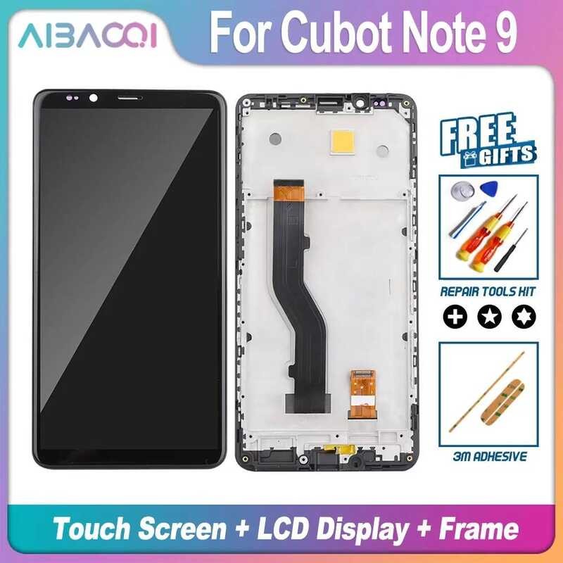 ▥ Aibaoqi ยี่ห้อใหม่สําหรับ 6.95 "Cubot Max 5 หมายเหตุ 9 J5 หน้าจอสัมผัส + จอแสดงผล LCD เปลี่ยน