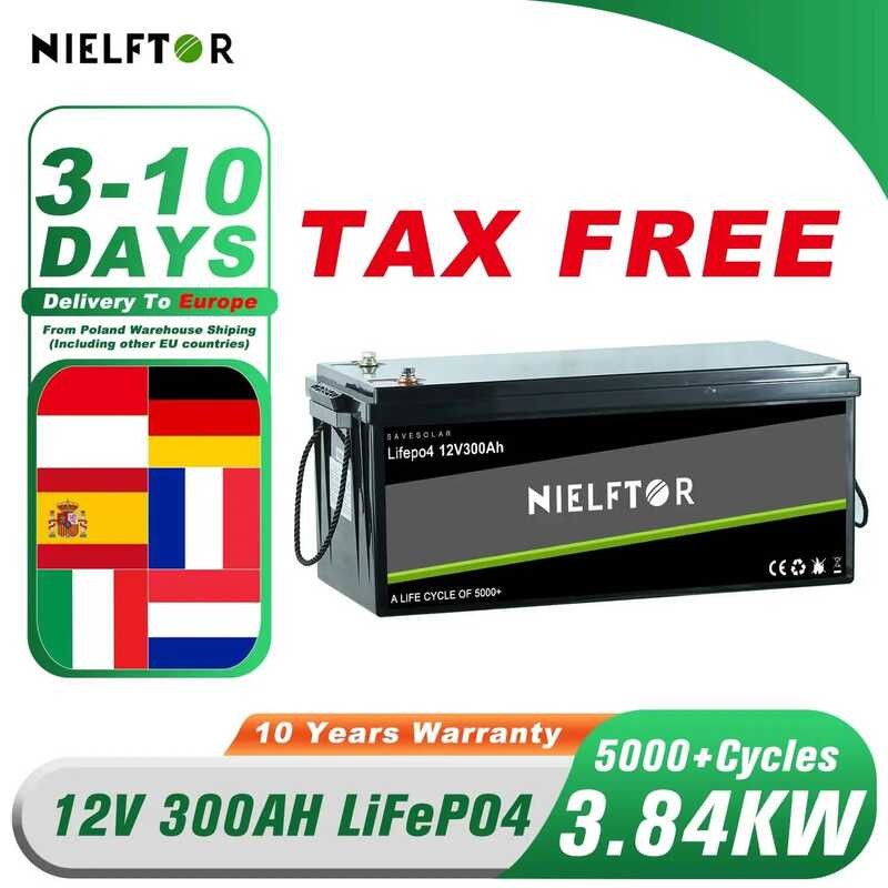 12V ใหม่ 24V 48V 100Ah 200Ah 300Ah LiFePO4 12.8V 51.2V แบตเตอรี่ลิเธียมไอออนฟอสเฟตพร้อม BMS ในตัว