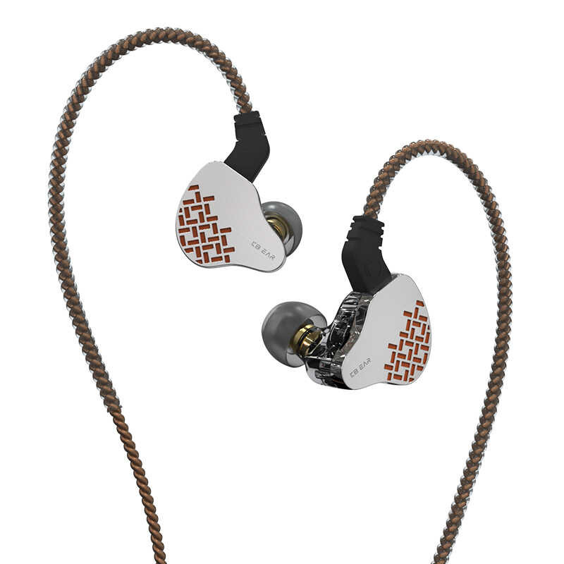 Kbear Rosefinch 10Mm ไดอะแฟรมแบบคู่ตรวจสอบอินเอียร์หูฟังแบบไ