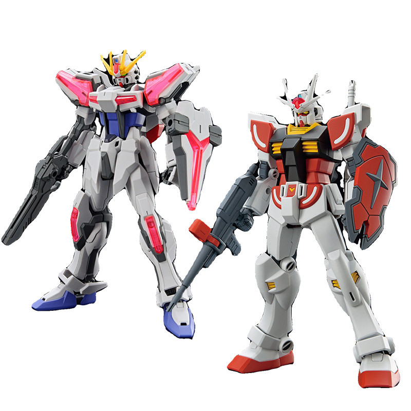 Bandai EG 1/144 Build Fighters X Metaverse Super Galaxy Build Strike Lach Gundam ประกอบแล้ว