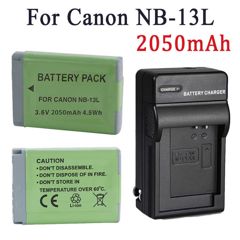 NB 2 13L NB13L NB-13L 2050mah Battery Charger for Canon PowerShot G5X G7X G9X G7 X Mark II G9 X,S
