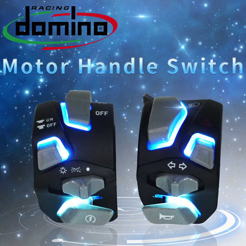 々 Domino Handle Switch Right And Left Universal-Blue Light
