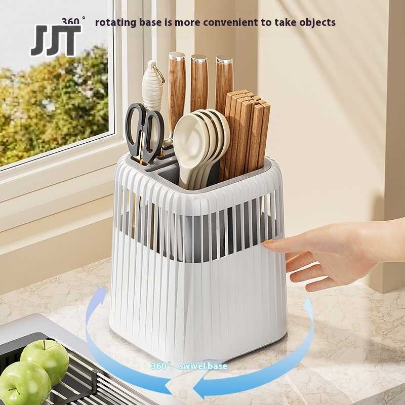 Rotary Kitchen Tool Rest Kitchen Storage Rack Household Kitchen Tool Storage Rack Storage Rack Tabl