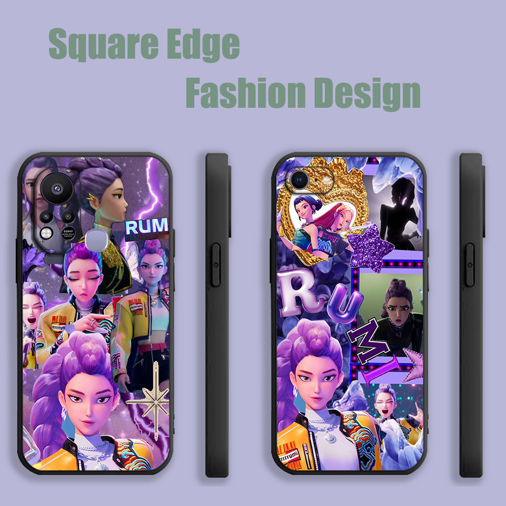 ปลอกสําหรับ Samsung Galaxy S20 S10 S23 S21 S22 S24 Ultra Fe Plus A14 ความงามนักล่าปีศาจ rumi สีชมพู 