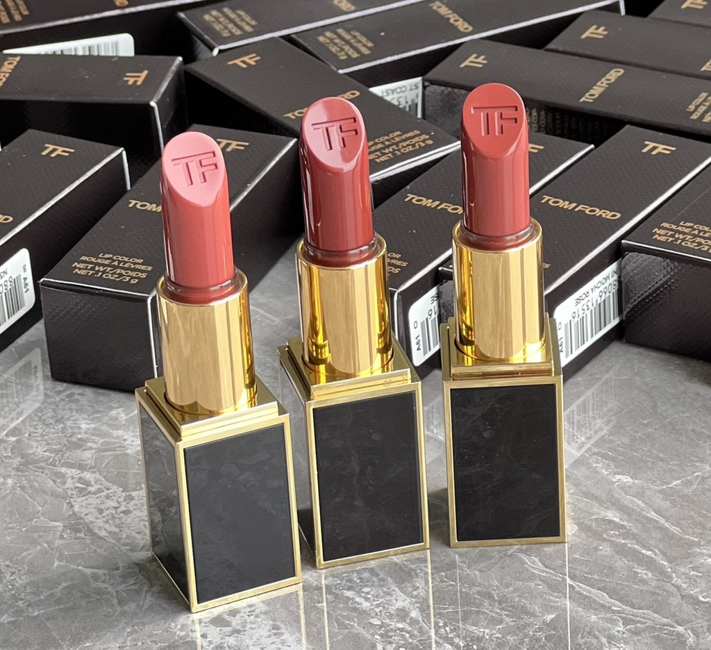 [Mikaina แนะนํา] 35TOM TF Tom FORD Black Tube Lipstick Cream Color N1, N2, N3, 02, 10, 69, 80, 06, 1